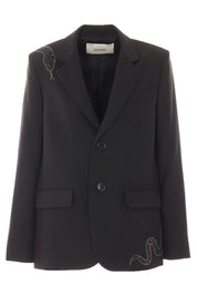 Zadig & Voltaire Vanille Strass Snake Blazer