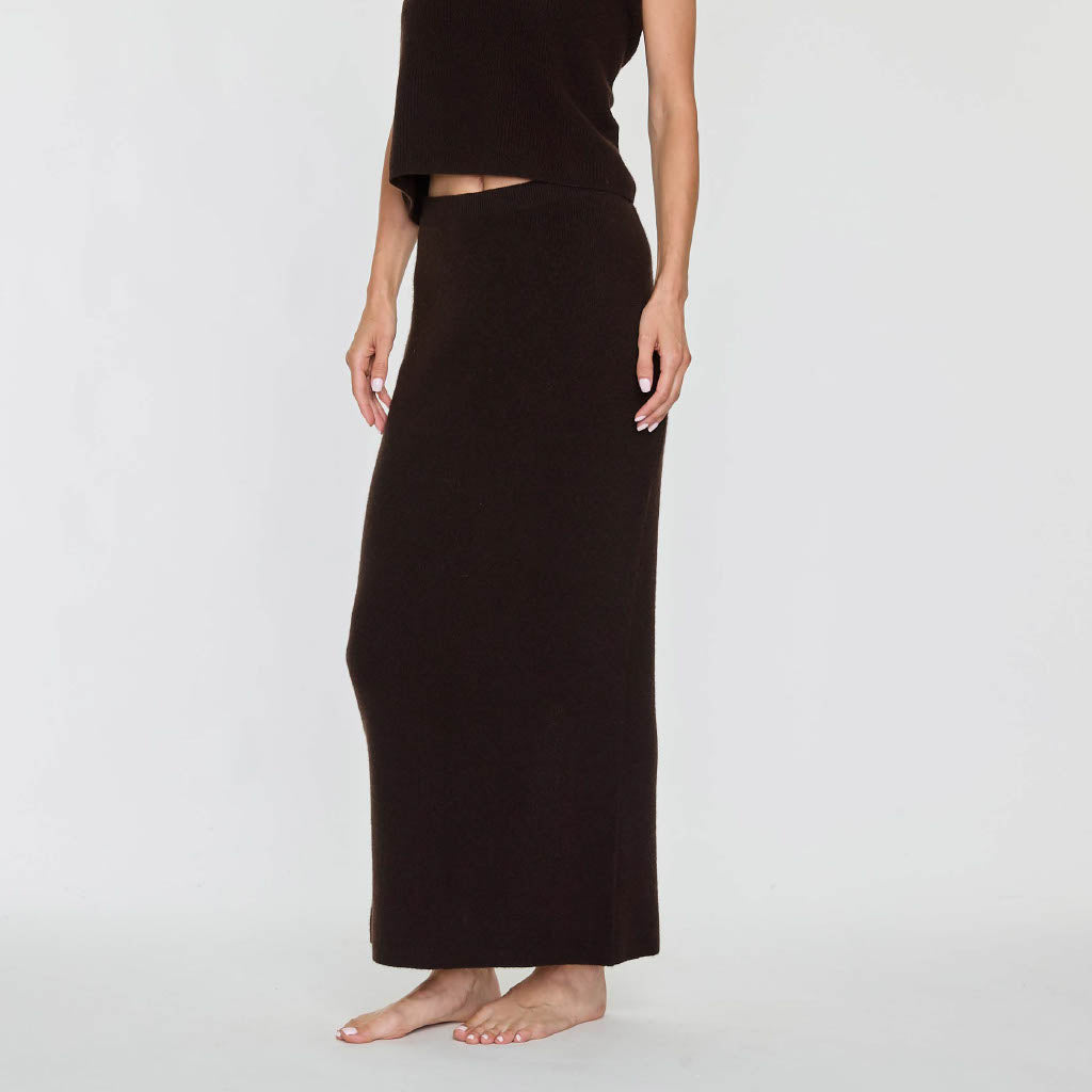 Cashmere Project Luxe Knit Maxi Skirt