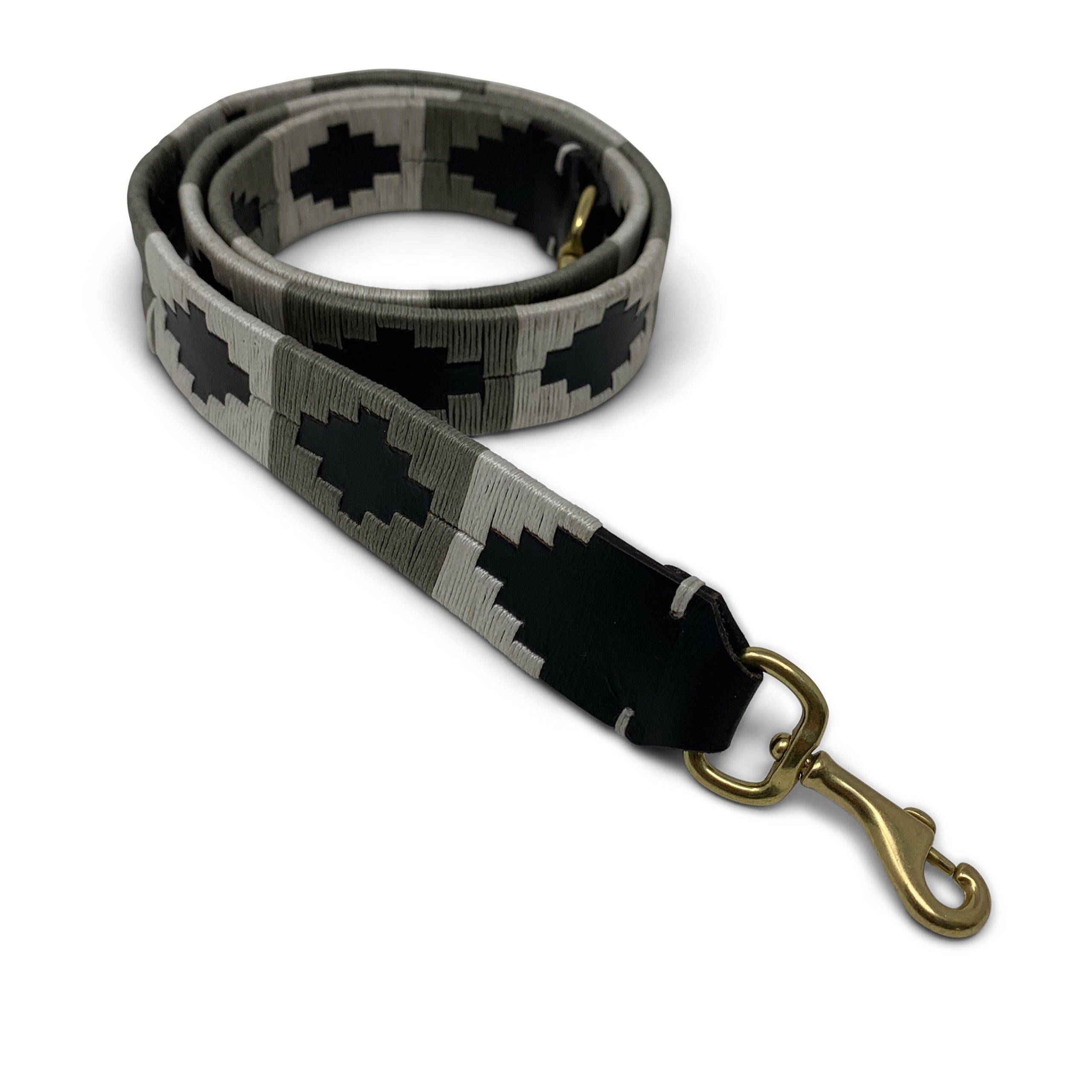 Kempton Gray And White Polo Wrap Strap