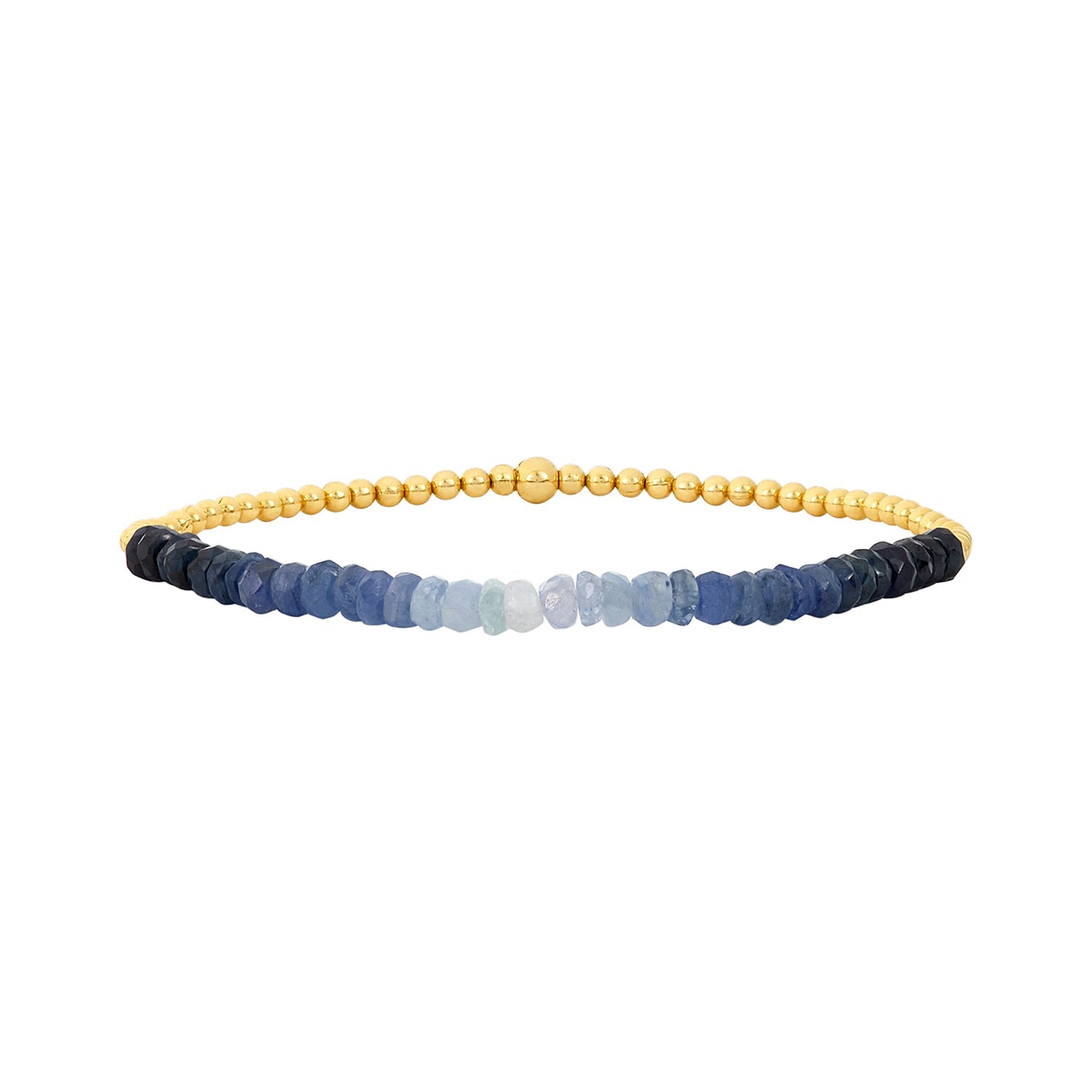 Karen Lazar Design 2MM Signature Bracelet with Blue Sapphire Ombré