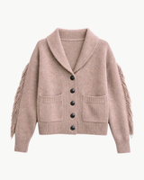 White + Warren Cashmere Blend Luxe Fringe Coatigan