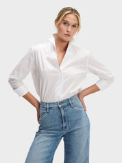 Sarah Alexandra Signature Shirt in The Right White