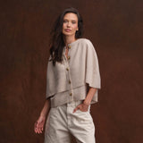 Cashmere Project Button Up Capelet