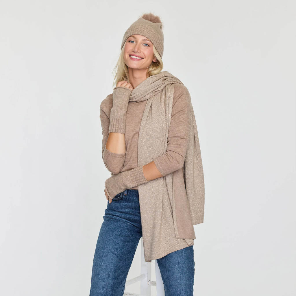 Cashmere Project Lurex Lightweight Scarf
