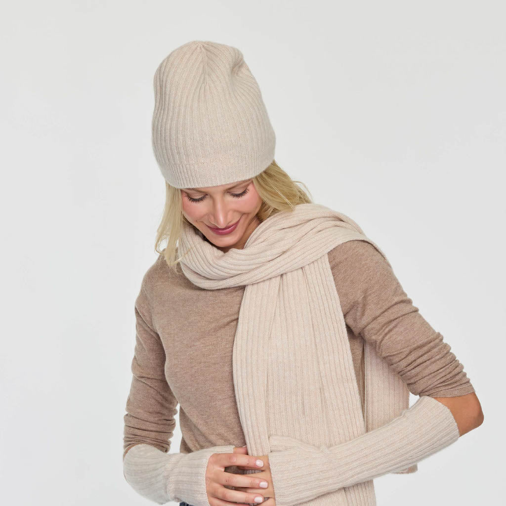 Cashmere Project Essential Ribbed Hat