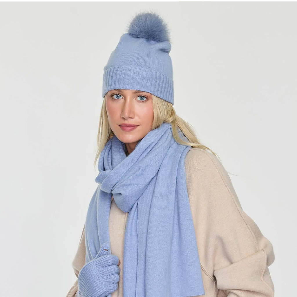 Cashmere Project Pom Pom Hat