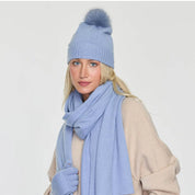 Cashmere Project Pom Pom Hat