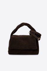 Italian Suede Flap Handbag