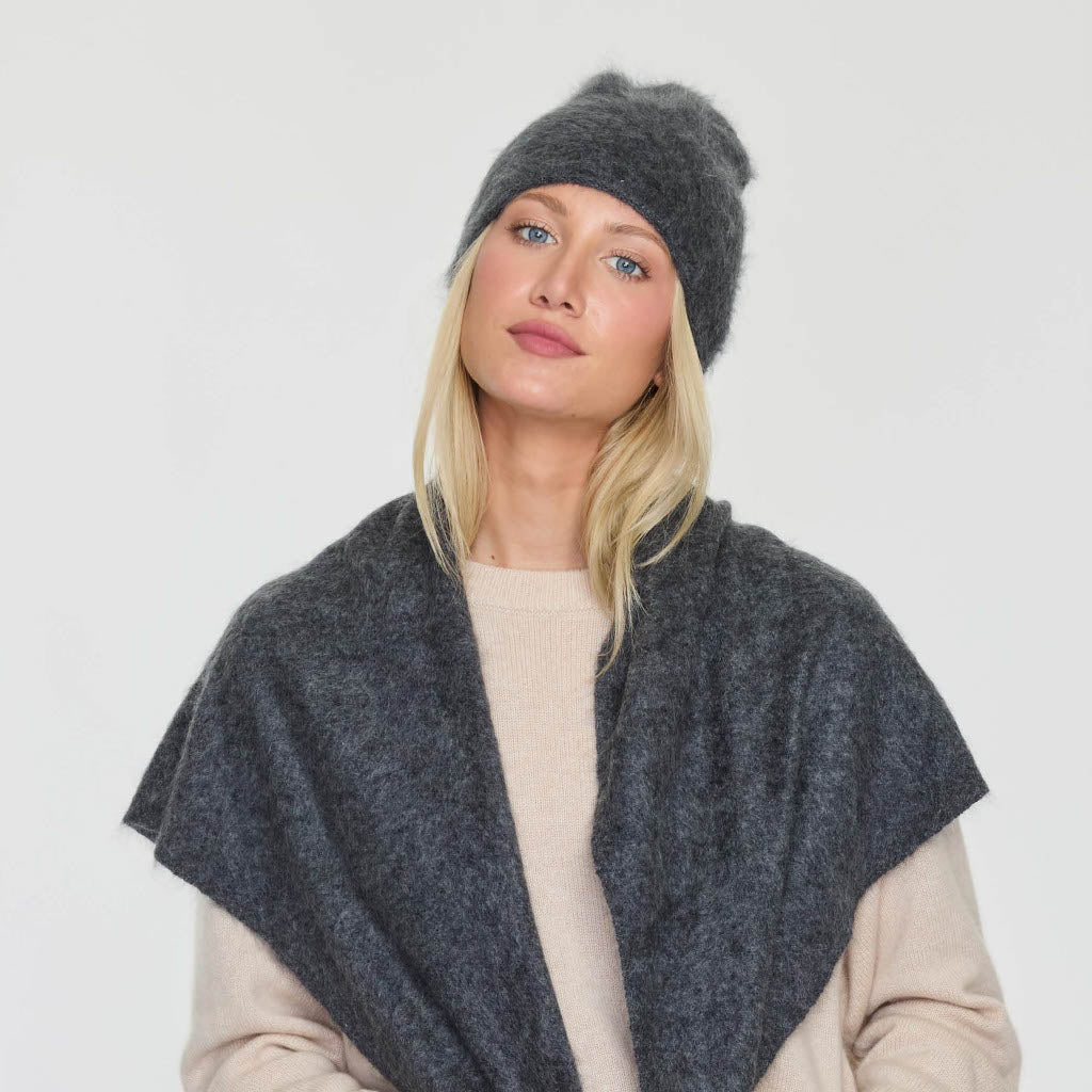 Cashmere Project Brushed Rolled Edge Hat