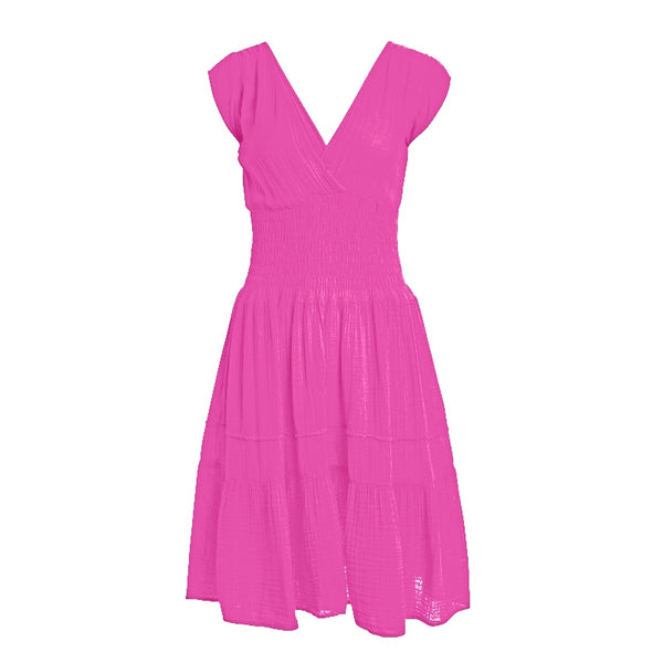 Felicite Smocked Mini Gauze Dress