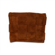 Italian Suede Jigsaw Clutch/Crossbody