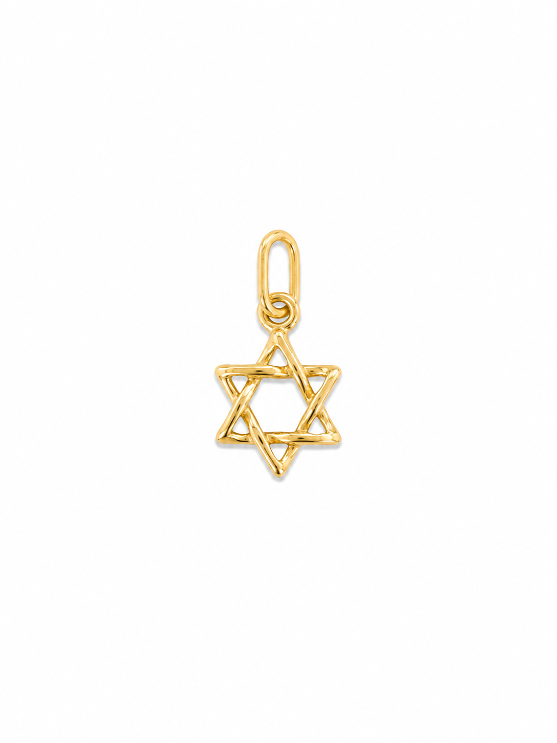 14KT Gold Star of David Charm