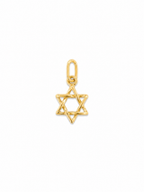 14KT Gold Star of David Charm