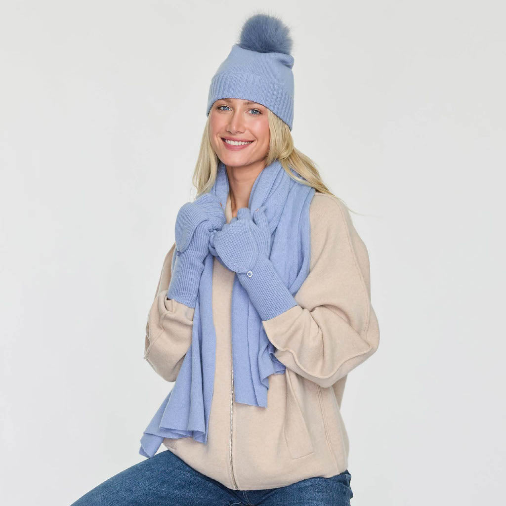 Cashmere Project Ribbed Convertible Mitten