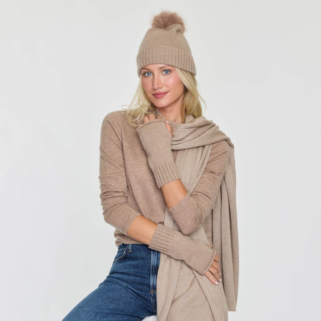 Cashmere Project Lurex Fingerless Glove