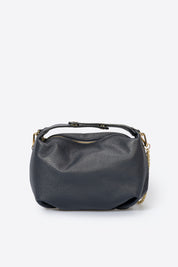 Italian Leather Pouch Snap Handbag