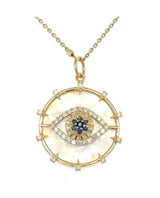 S.Row Designs Mother of Pearl Evil Eye Charm