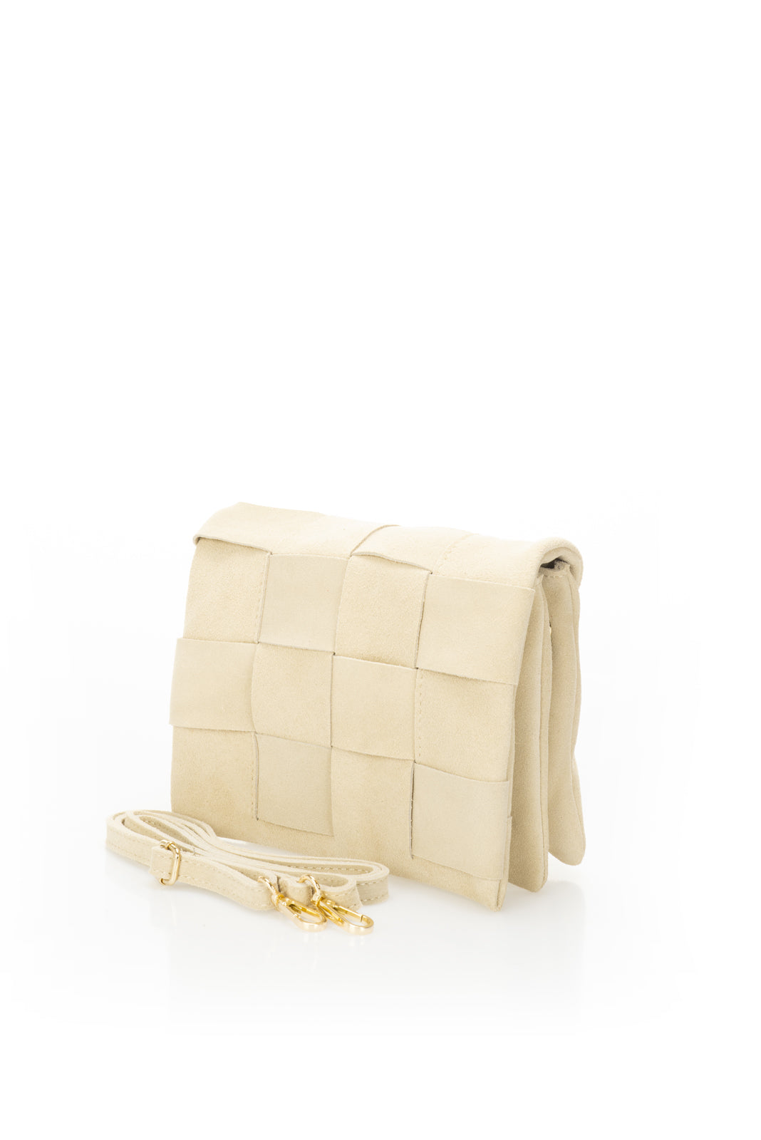 Italian Suede Jigsaw Clutch/Crossbody