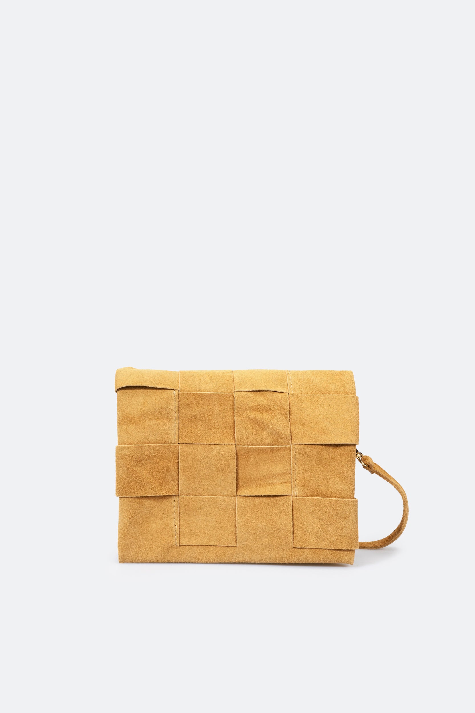 Italian Suede Jigsaw Clutch/Crossbody