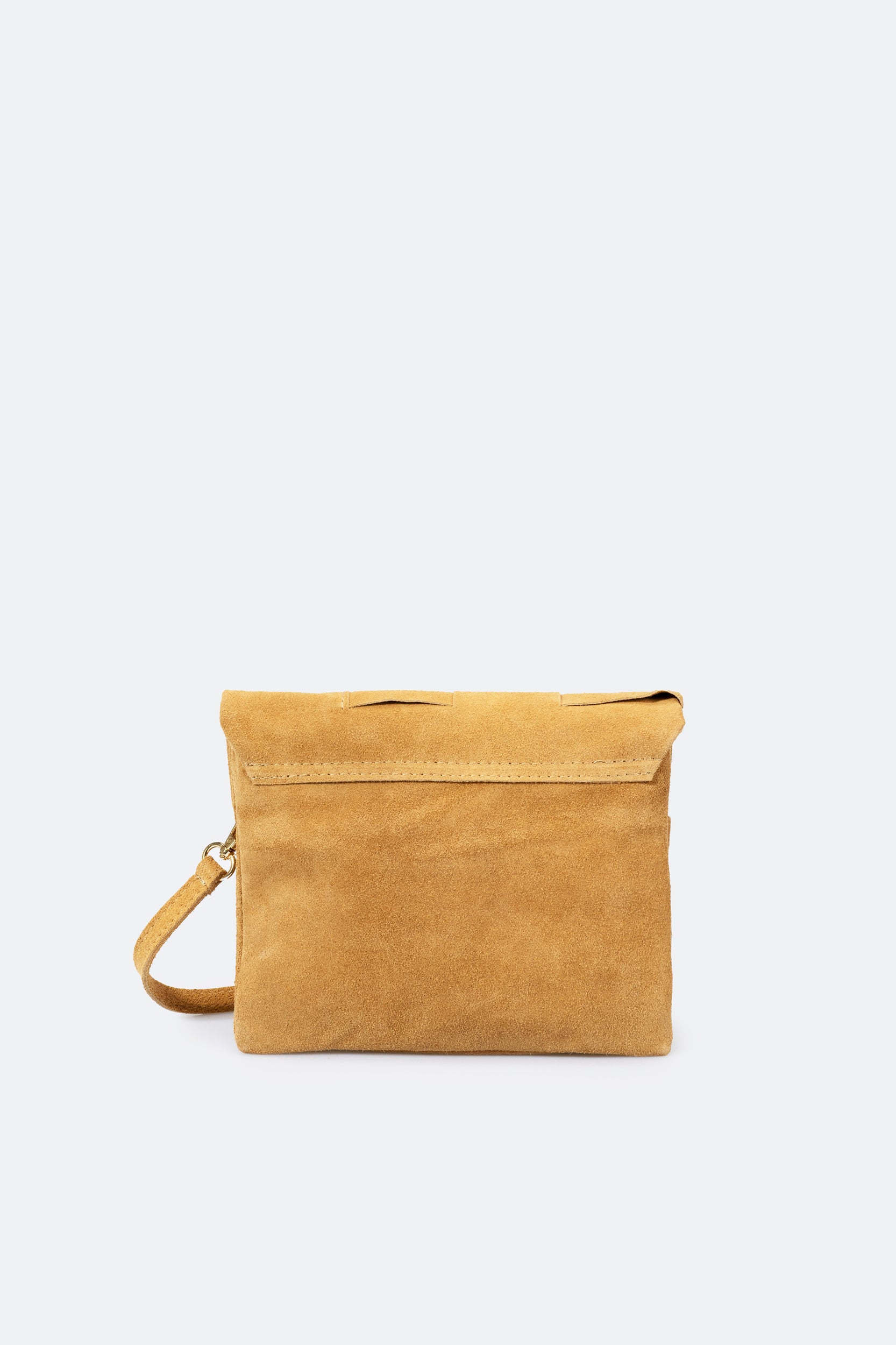 Italian Suede Jigsaw Clutch/Crossbody