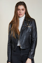 Jakett Josey Washed Leather Jacket