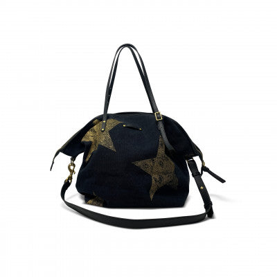 Kempton Gigantic Gold Star Canvas Crossbody