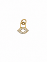 14KT Gold Diamond Lips Charm