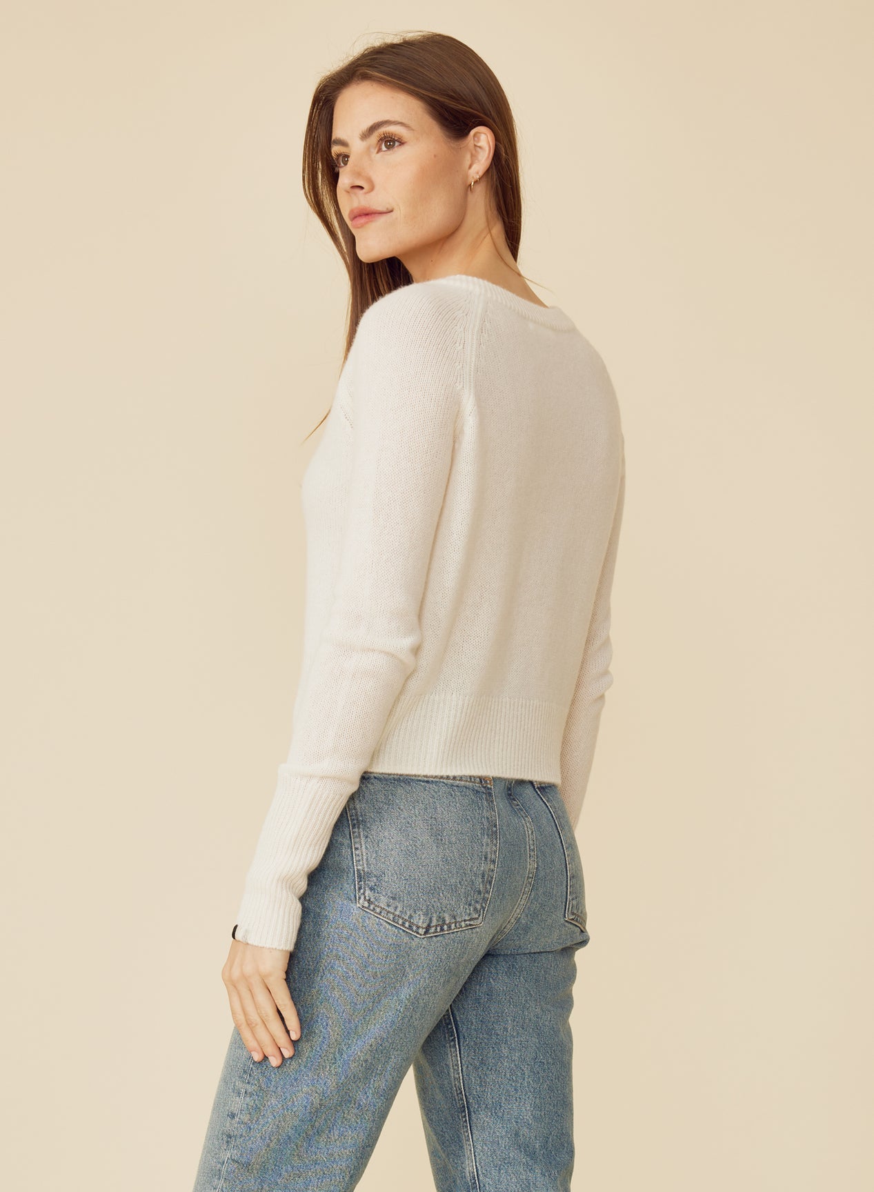 One Grey Day Blakely Cashmere V-neck Sweater