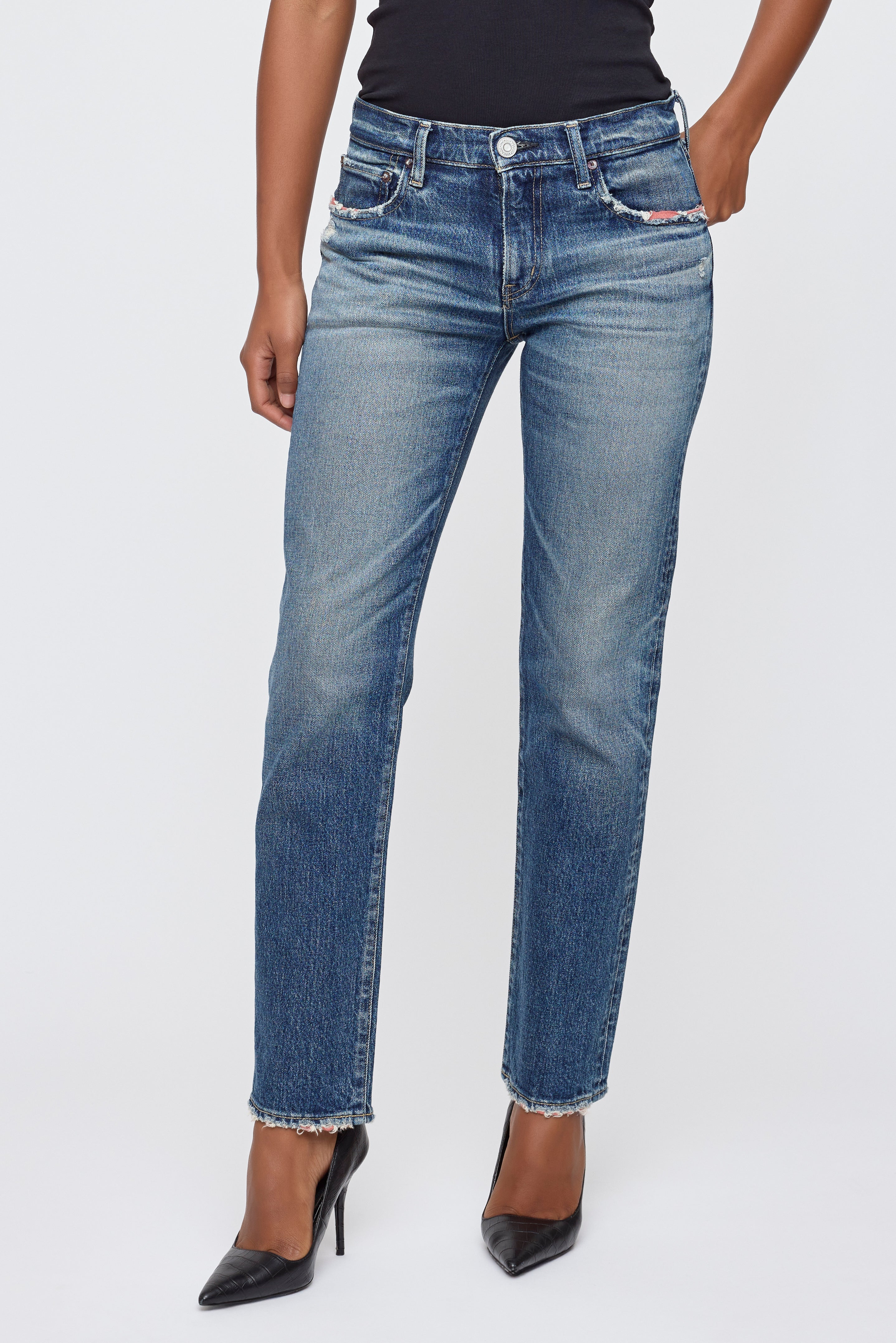 Moussy Vintage Ensley Slim Straight Jean