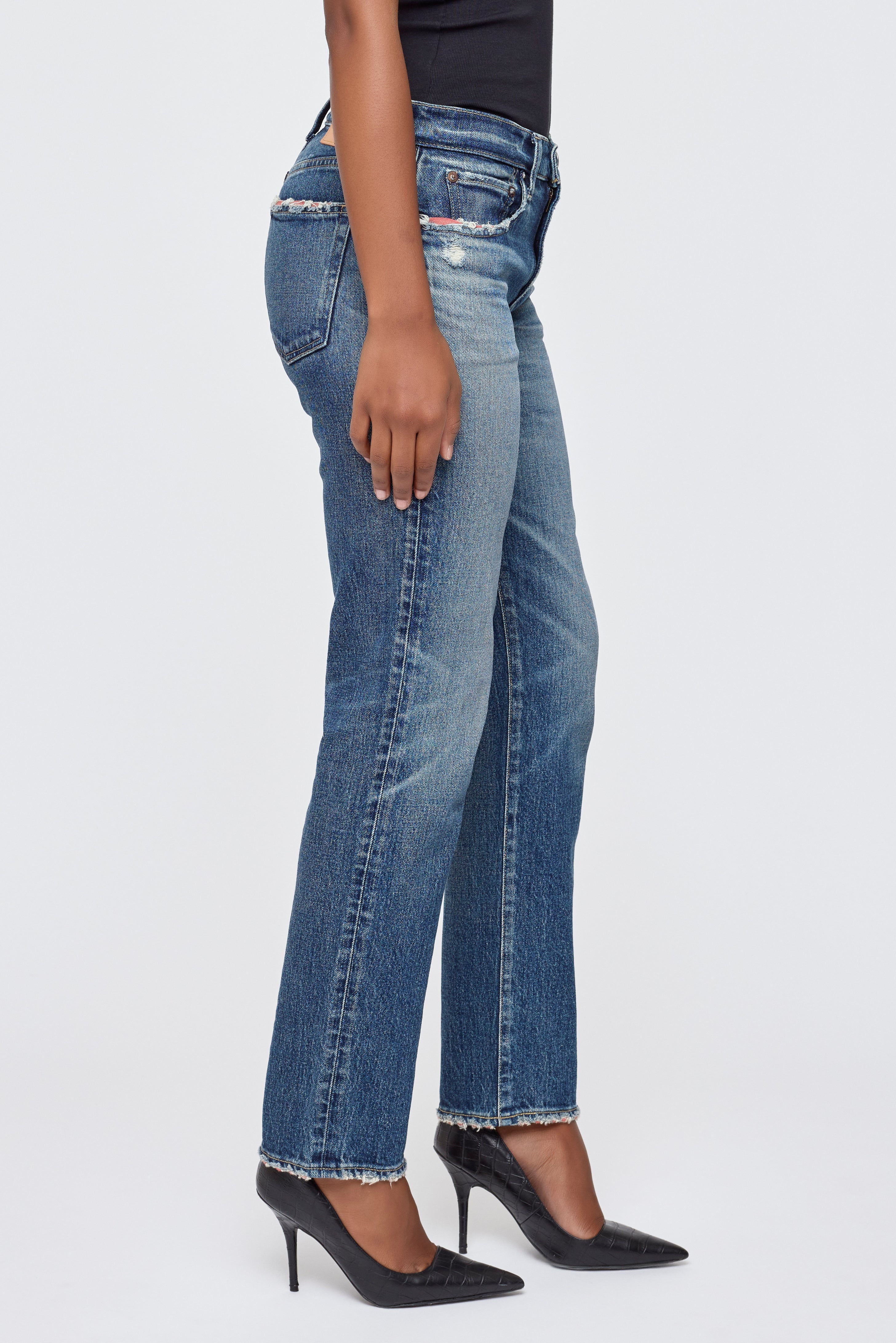 Moussy Vintage Ensley Slim Straight Jean