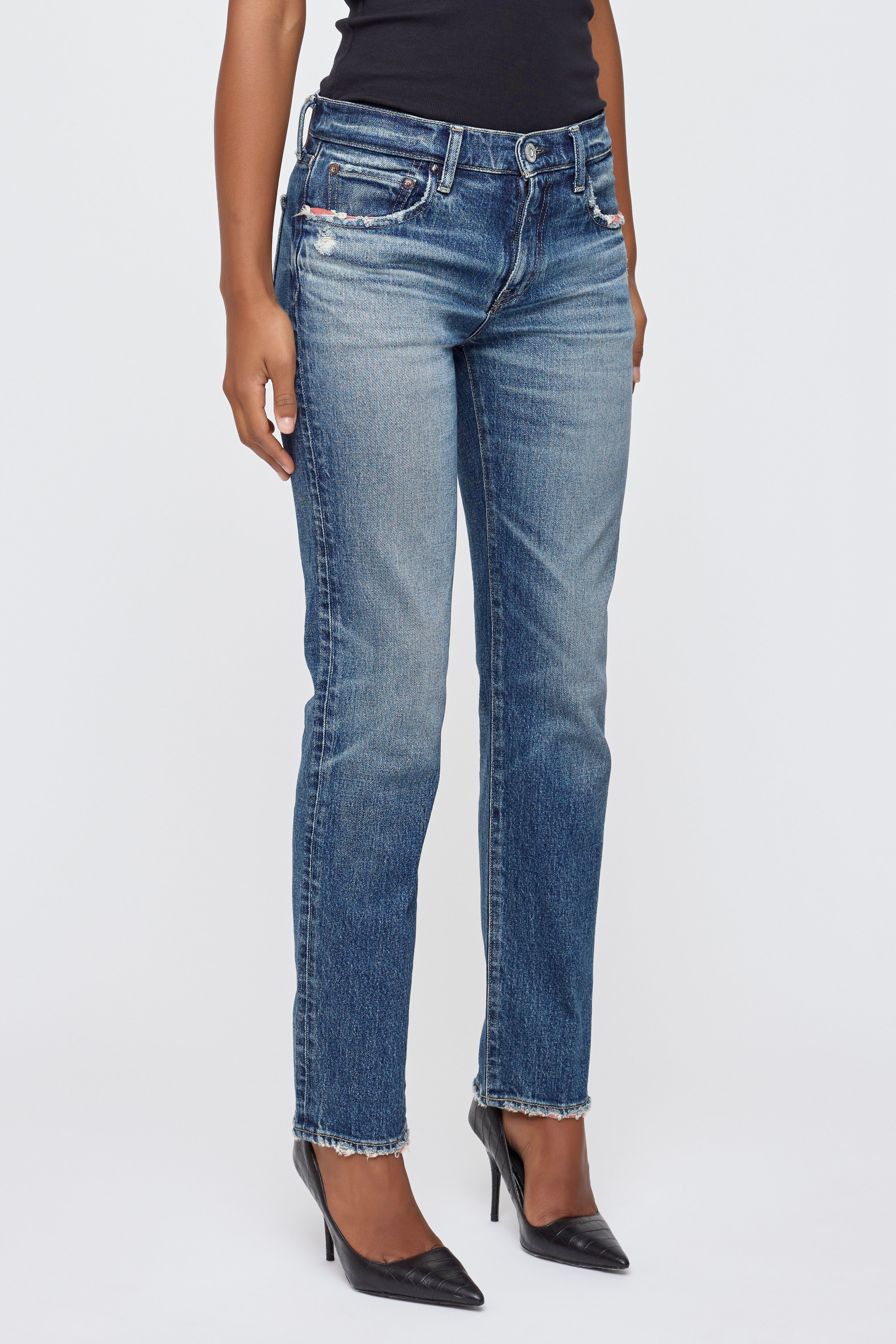 Moussy Vintage Ensley Slim Straight Jean
