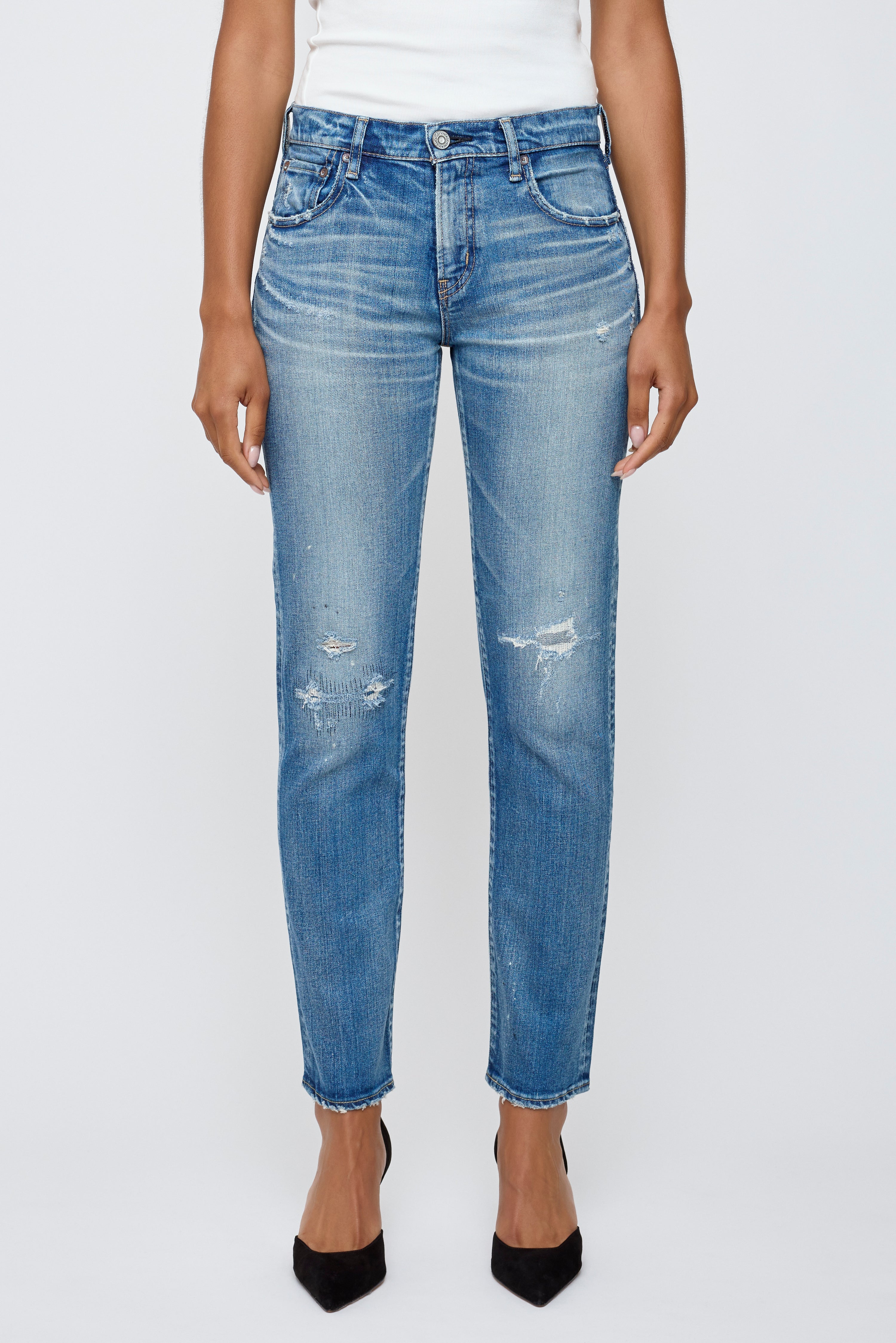 Moussy Bridgeville Slim Straight Jean