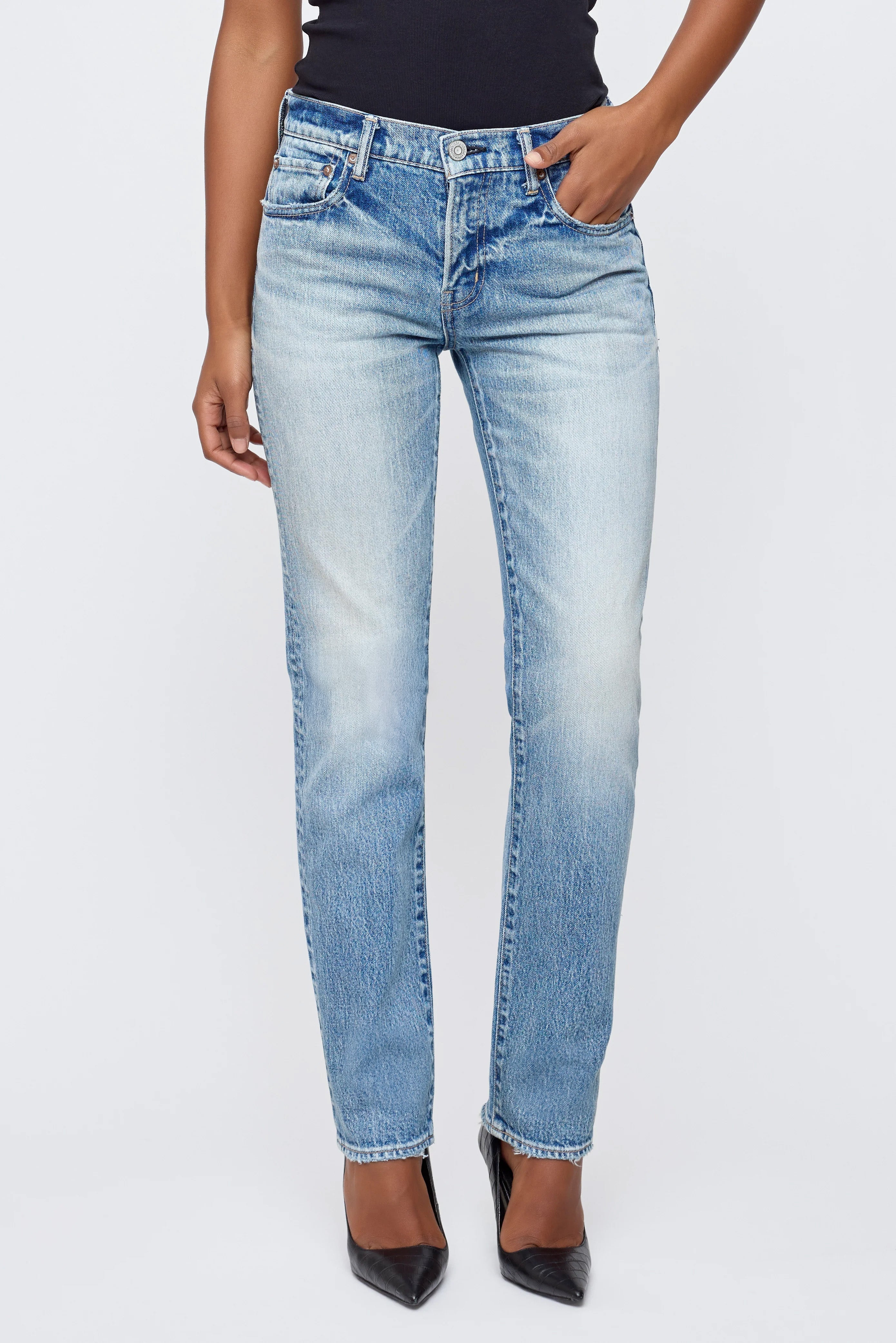 Moussy Vintage Deland Slim Straight Jean