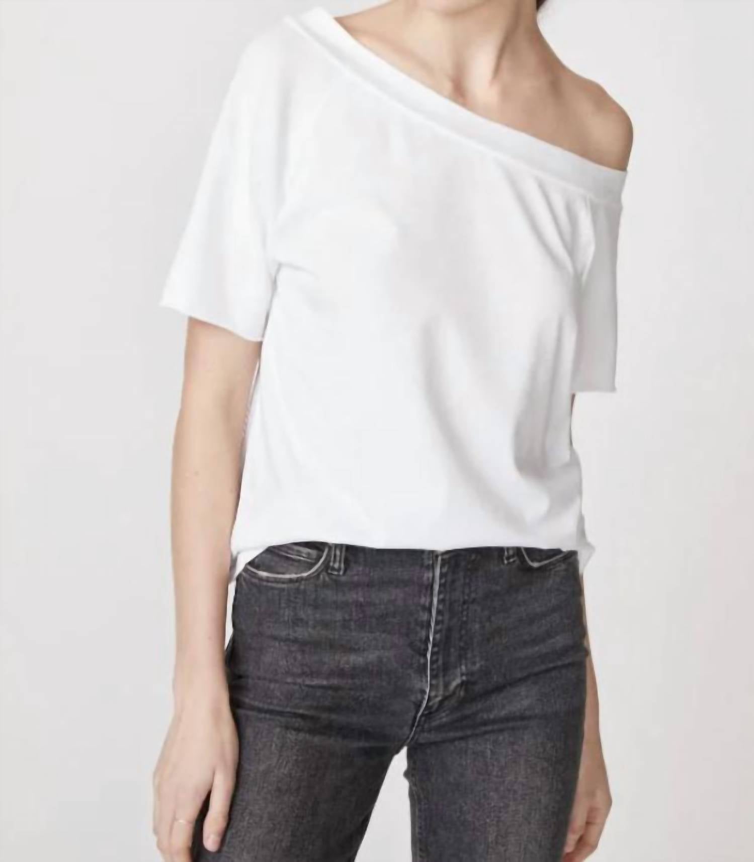 Stateside Cloud Jersey Off The Shoulder Top