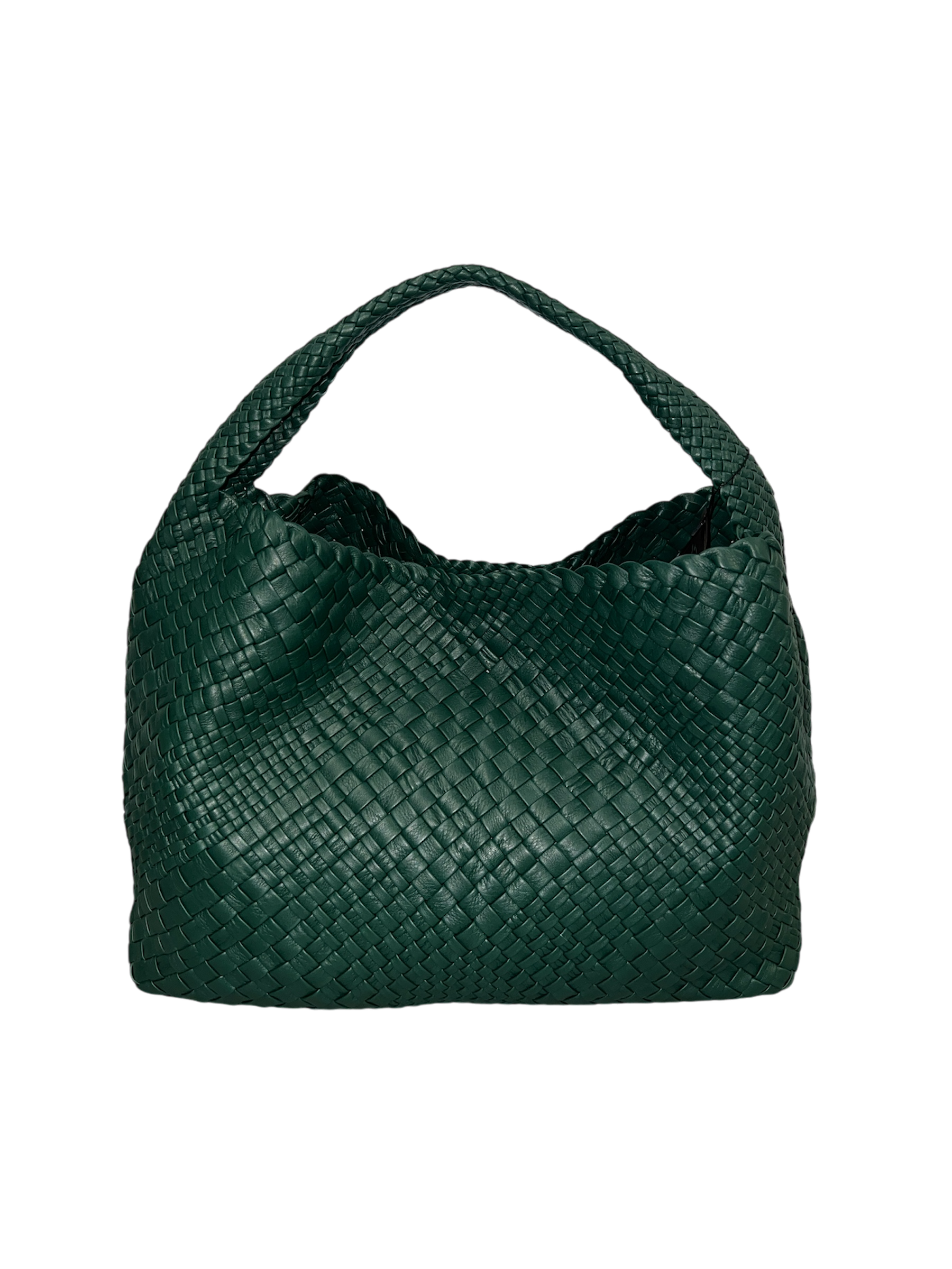 Italian Leather Large Handwoven Bag