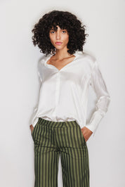 Catherine Gee Daria Silk Blouse - White
