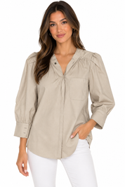 KMJ Bon Voyage Puff Sleeve Shirt