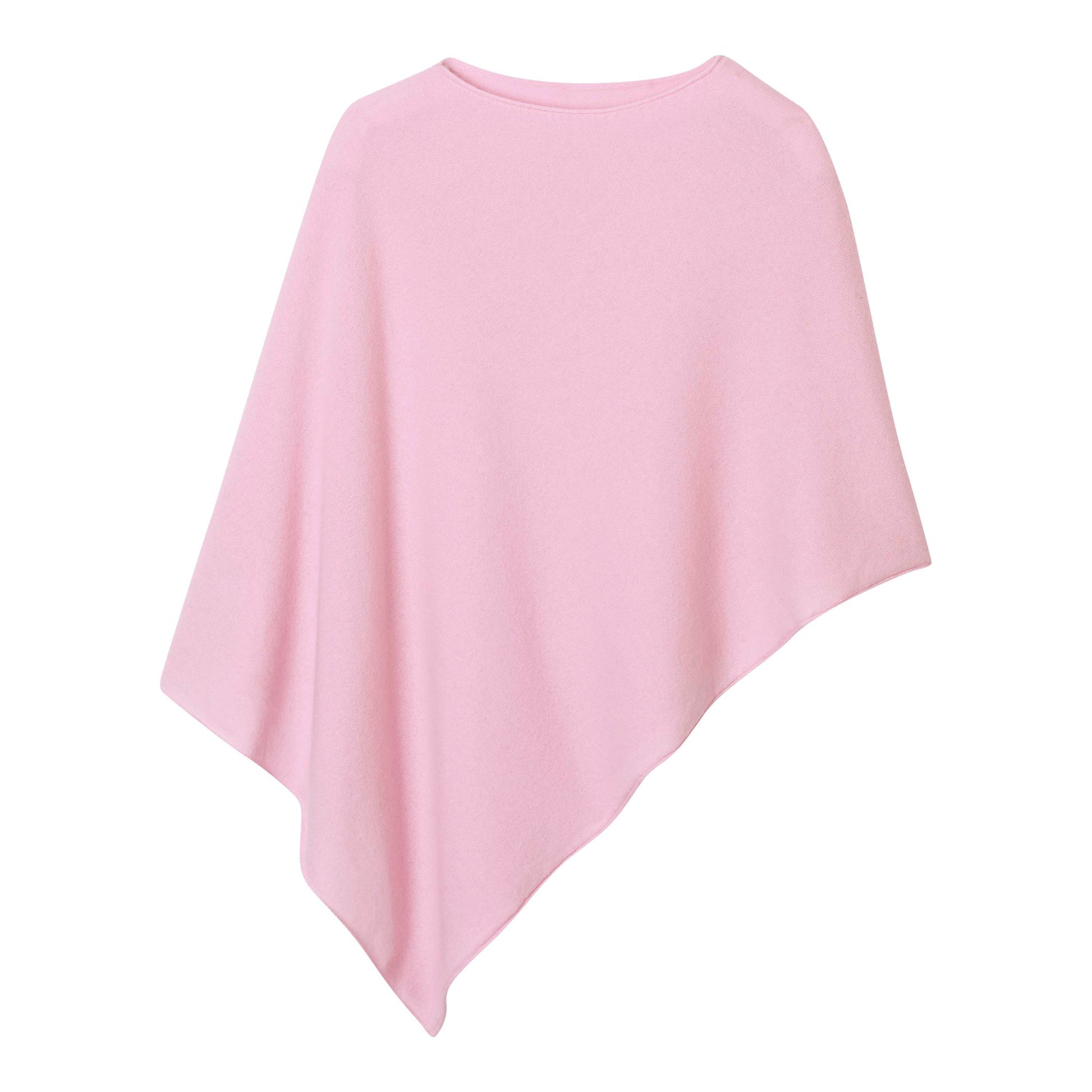 Cashmere Project Rolled Edge Asymmetric Poncho