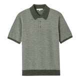 Cashmere Project Men's Birdseye Short Sleeve Polo
