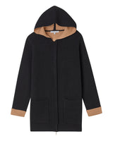 Cashmere Project Hooded Zip Car Coat