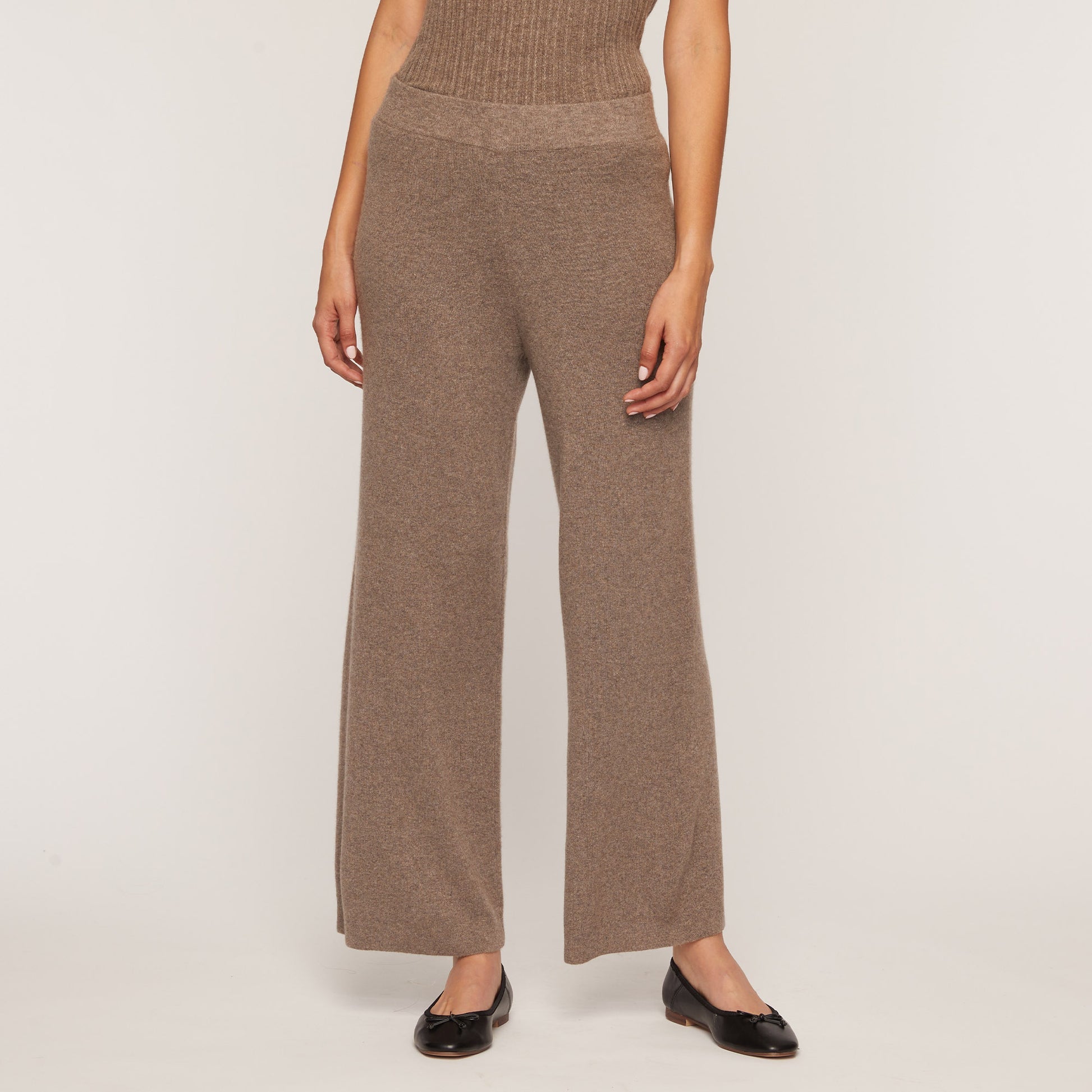 Cashmere Project Cashmere High Waist Wide Leg Pant