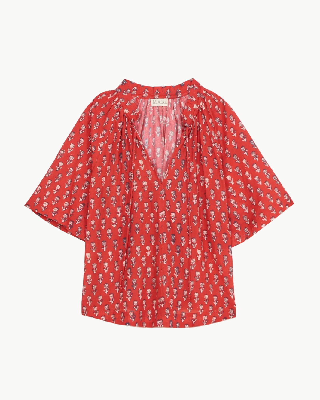 M.A.B.E. Ari Print Short Sleeve Top