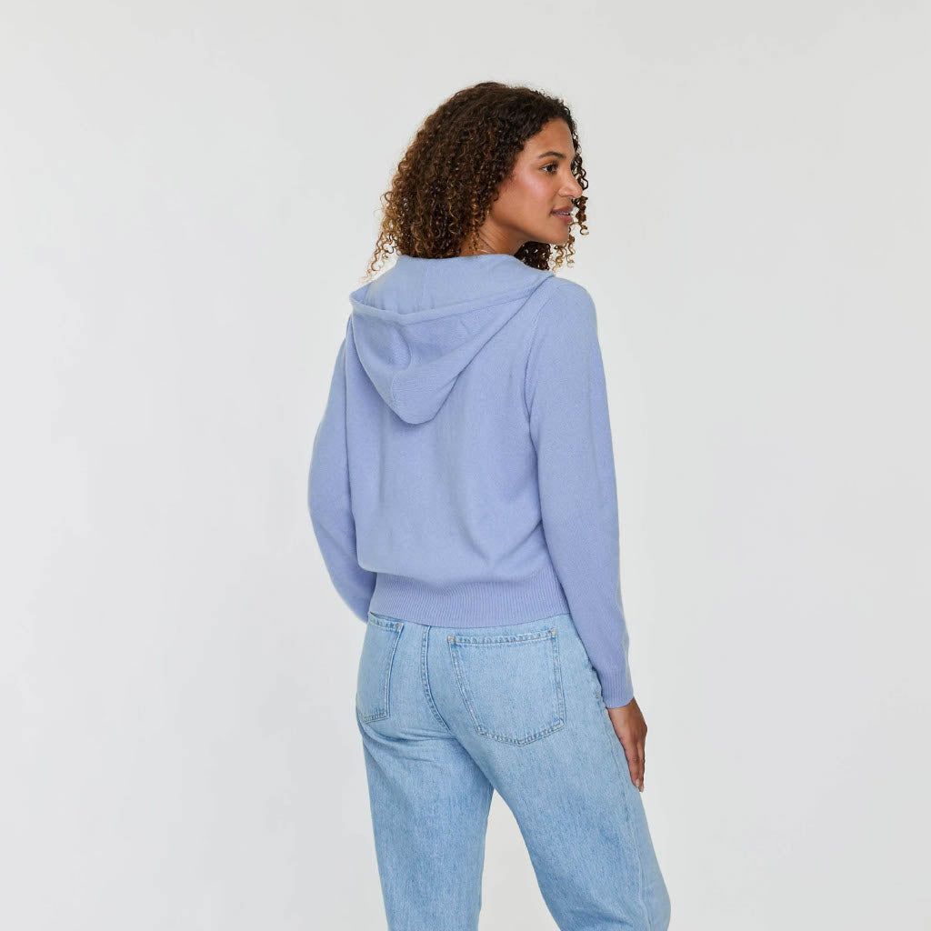 Cashmere Project Solid Zip Hoodie