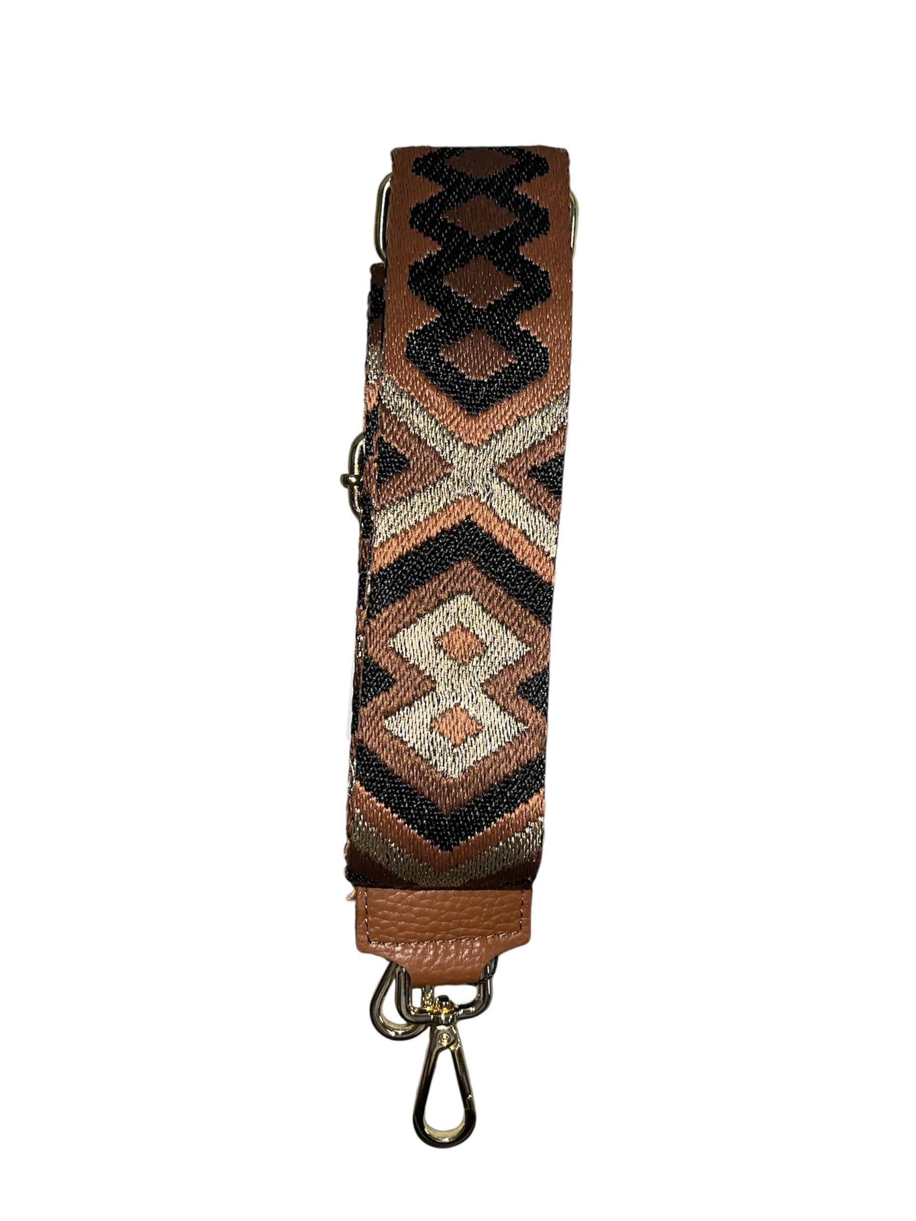 Italian Canvas Bag Strap in Geo