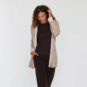 Cashmere Project Hooded Zip Car Coat