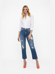 Sarah Alexandra Signature Shirt in Snow Angel