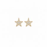 Diamond Star Stud Earrings