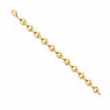 14KT Yellow Gold Puff Mariner Bracelet