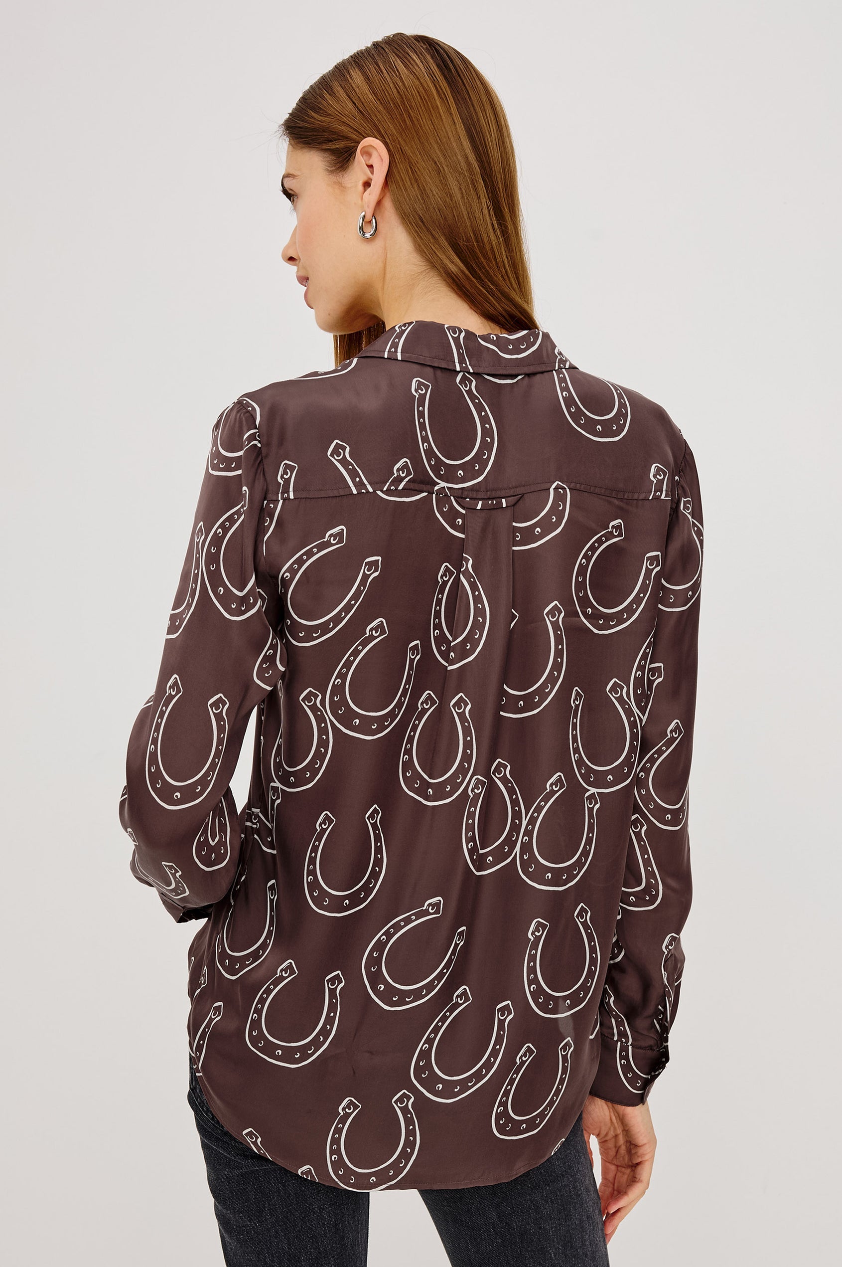 Rails Alyssa Shirt in Brown Horseshoes