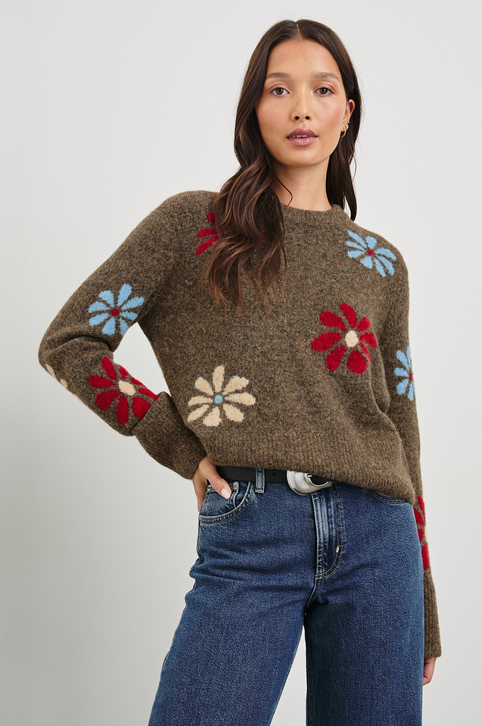 Rails Anise Sweater in Winter Floral